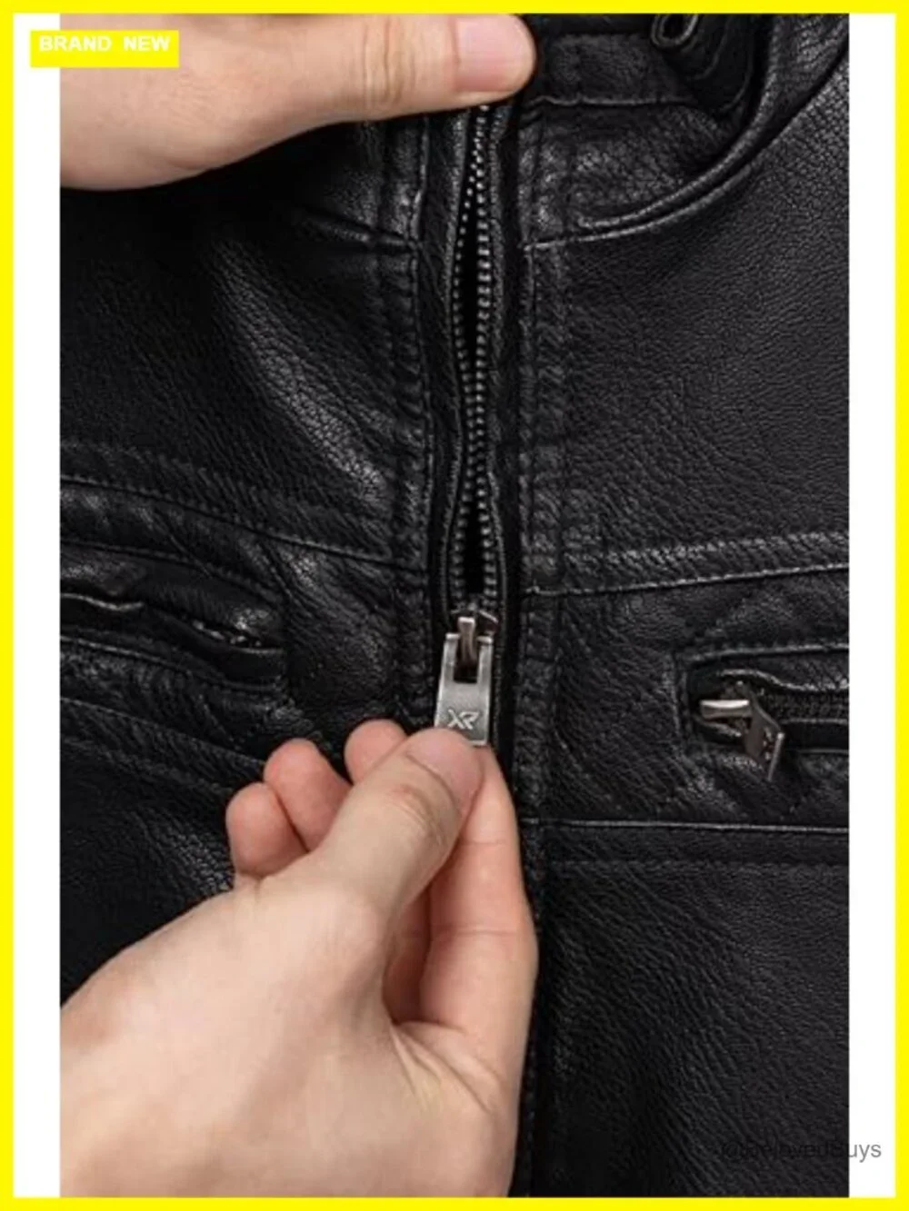 Youth Faux Leather Motorcycle Jacket Boys Fall Winter Coat